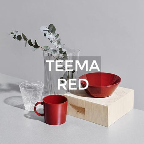 Teema Red Holiday Collection by Kaj Franck for Iittala