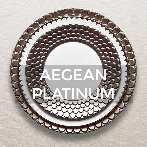 Aegean Platinum Dinnerware by L&#39;Objet
