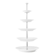 White Fluted 5-Tier Etagere Cake Stand by Royal Copenhagen