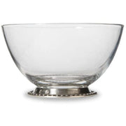 Tesoro Small Glass and Pewter Nut Bowl, 5.3" x 3" by Arte Italica Dinnerware Arte Italica 