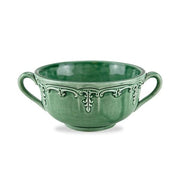 Renaissance Green Two-Handled Soup Bowl, 15 oz. by Arte Italica Dinnerware Arte Italica
