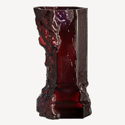 Rocky Baroque Vase Oxblood, 13.8" by Hanna Hansdotter for Kosta Boda