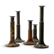 When Objects Work Bronze and Walnut Candleholder by Valerie Chomarat Candleholder When Objects Work 