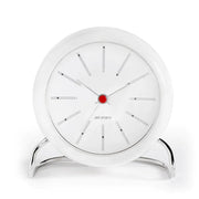 Banker's Alarm Clock, White by Arne Jacobsen Rosendahl
