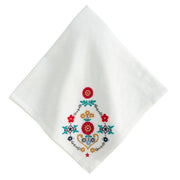Juliska Heidi Embroidered Traditional Napkin 22", set of 4