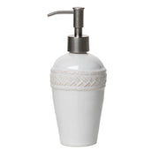 Juliska Le Panier Whitewash 14 oz. Ceramic Soap or Lotion Dispenser