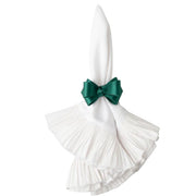 Juliska Tuxedo Evergreen Green Napkin Ring, Set of 4