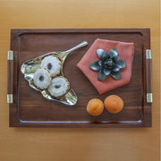 Mary Jurek Sierra Rectangular Acacia Wood Tray with Handles, 17" Mary Jurek Design