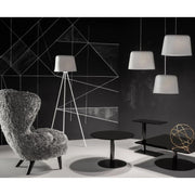 Tom Dixon Flash Circle Black Coffee Table, 23.5" x 12.6" h. Tom Dixon