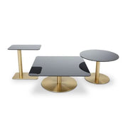 Tom Dixon Flash Circle Brass Coffee Table, 23.6" x 15.8" h. Tom Dixon