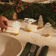 Alessi Bark Christmas Trees Steel Place Card Holders, Set of 4 Christmas Alessi
