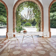 Kartell: Glossy Oval Outdoor Table, White Base, 46.5" x 75.6" Furniture Kartell