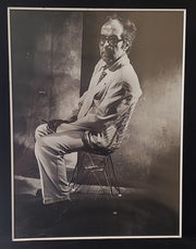 Vitra Personalities: Film Director Jean-Luc Godard Framed Photograph by Christian Coigny