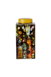 Cadernos De Viagem Porcelain Jar with Lid, 11" by Vista Alegre