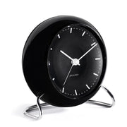 City Hall Alarm Clock, Black by Arne Jacobsen Rosendahl 