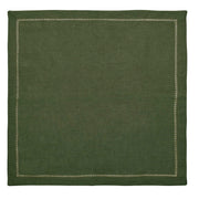 Kim Seybert Classic Olive Green Linen Napkins, Set of 4, 21” Cloth Napkins Kim Seybert