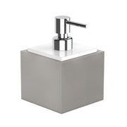 Decor Walther Brownie SSP Faux Leather Soap Dispenser Decor Walther Chrome Pump Taupe 