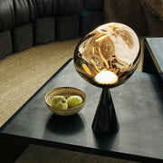 Melt Gold Cone Fat LED Table Lamp by Tom Dixon Lighting Tom Dixon 