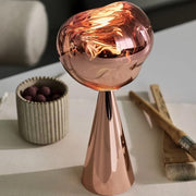 Melt Copper Portable LED Table Lamp by Tom Dixon Lighting Tom Dixon 