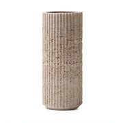 When Objects Work Grooved Limestone Vase  by Nicolas Schuybroek
