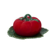 Tomato Butter Dish with Cover by Bordallo Pinheiro