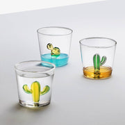 Ichendorf Milano Desert Plants Cactus Glass Tumbler, 11.8 oz