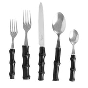 Juliska Black Natural Bamboo 5 Piece Place Setting