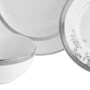 Vera Lace Platinum 12-Piece Dinnerware Set by Vera Wang for Wedgwood Dinnerware Wedgwood
