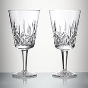 Lismore Medium Water or Wine Goblet, 12 oz., Set of 2 by Waterford
