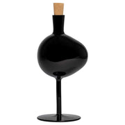 Bod Black Glass Bottle, 12.1" by Matti Klenell for Kosta Boda Vase Kosta Boda