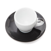 Verona Black Striped Italian Espresso Cup and Saucer, 2.5 oz. by Ancap