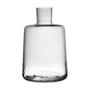 Bembo Glass Low Carafe, 58 oz, Twist by Match Pewter