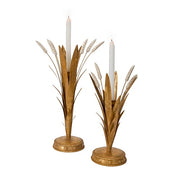 Juliska Forest Walk Wheat Candlestick Holder, Gold