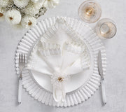 Lumina Napkin in White, Set of 4 by Kim Seybert