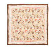 Mira Napkin in Brown & Coral, Set of 4 by Kim Seybert