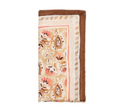 Mira Napkin in Brown & Coral, Set of 4 by Kim Seybert