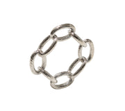 Chain Link Napkin Ring in Silver, Set of 4 by Kim Seybert