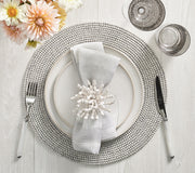 Driftwood Placemat in Gray, Set of 4 by Kim Seybert