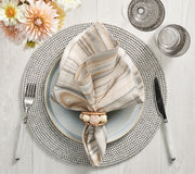 Driftwood Placemat in Gray, Set of 4 by Kim Seybert