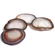 Pedra Agate Multicolor Coasters, Set of 4 by ANNA New York Coasters Anna Natural 