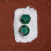 Pentagon Malachite Spice Jewels Salt & Pepper Shakers by L'Objet