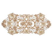 Papillion Runner in Ivory & Gold by Kim Seybert