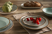 Rustic Blend White Stoneware Bowl 3" by Casa Alegre