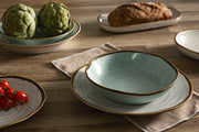 Rustic Blend White Stoneware Bowl 3" by Casa Alegre