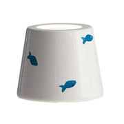 Poldina Ceramic Shade, Small, 4.5" by Zafferano Zafferano Blue Fish