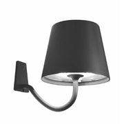 Poldina Pro Wall LED Rechargeable Lamp by Zafferano Zafferano Dark Grey 