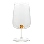 Bilia Water or Wine Glass, Yellow, 12.8 oz., set of 6 by Zafferano Zafferano 
