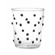 Party Glass Tumbler, Black, 15.2 oz., Set of 6 by Zafferano Zafferano