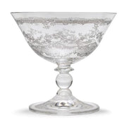 Giardino Glass Coupe or Sherbert, Grey, Set of 4 by Arte Italica Glassware Arte Italica 
