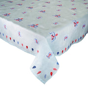 Lima Linen Tablecloth, 110" x 54" by Kim Seybert Tablecloths Kim Seybert Sky Blue 